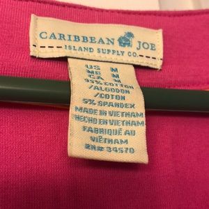 Ladies cotton casual hot pink dress.